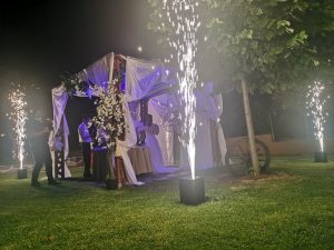 Aluguer de máquinas de sparkles para eventos - fogo frio