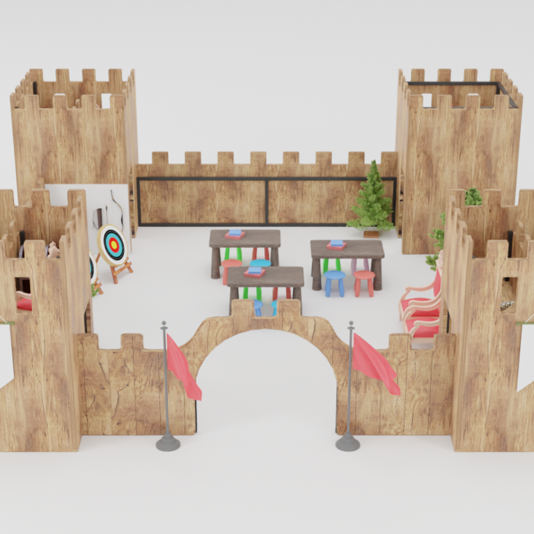 Castelo Medieval - espaço temático infantil para eventos