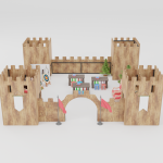 Castelo medieval - espaço temático infantil