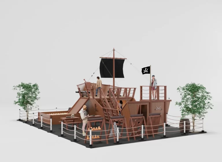espaço tematico infantil medieval e maritimo