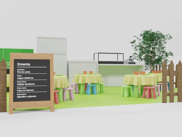 aluguer de espaço infantil para evento gastronomico