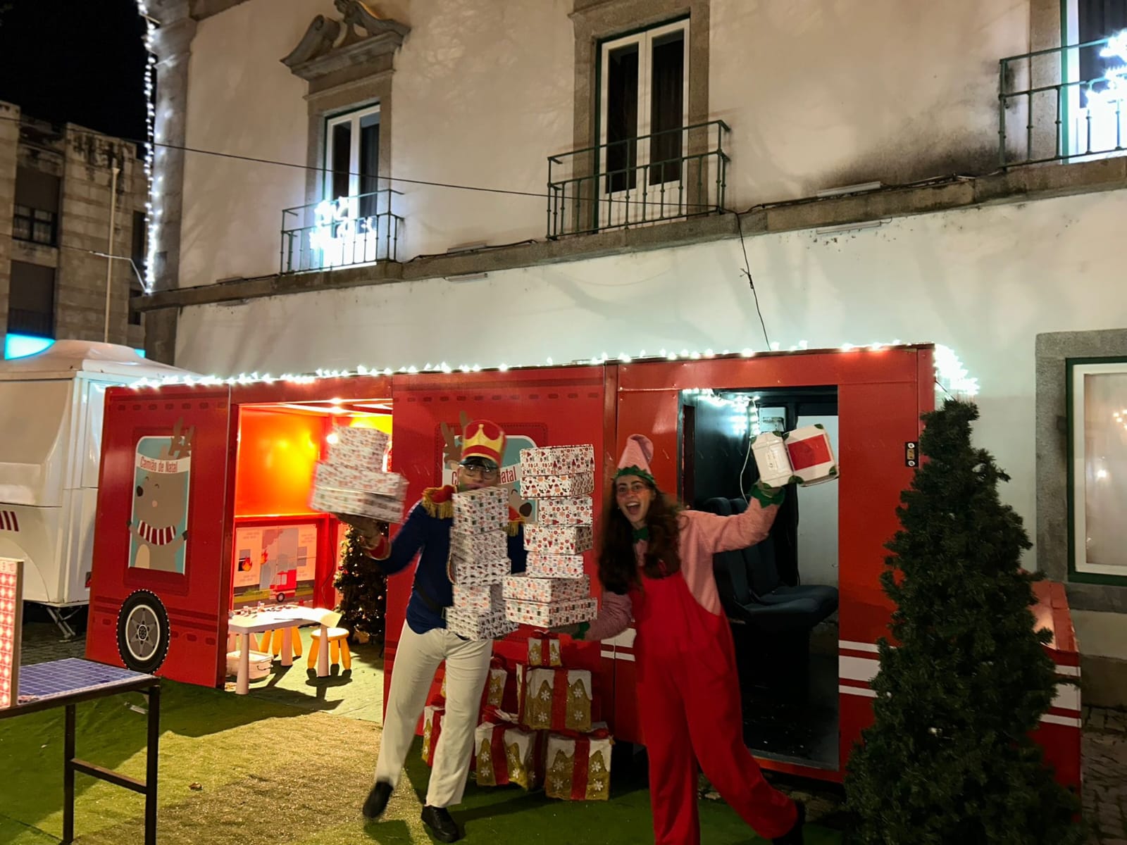 Aluguer de camião de prendas natal